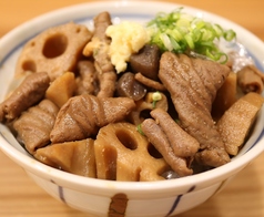 豚もつ土手煮丼定食 夜定食
