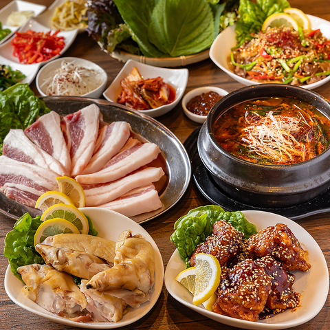 アットホームな空間で韓国宴会♪本格韓国料理と飲み放題で周りを気にせず楽しめます◎