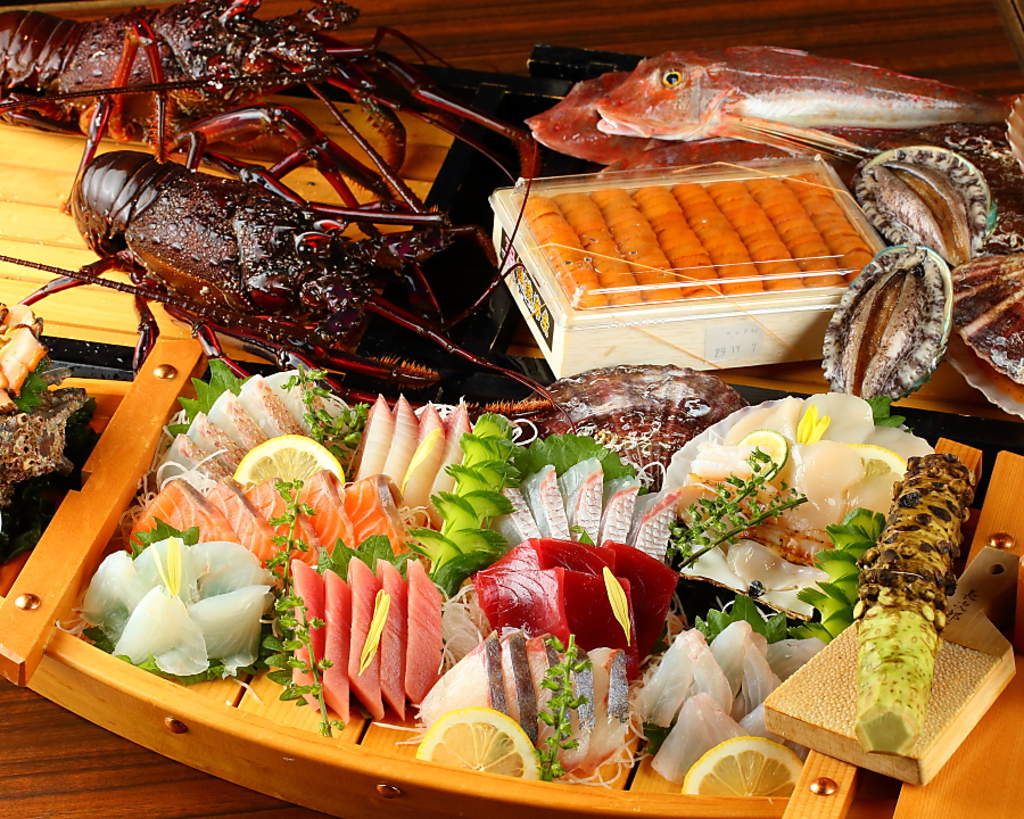 日替わりの魚貝は当店一押し。職人が最高の状態でお客様にお届け致します！