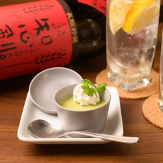 福岡銘茶の八女茶のプリン