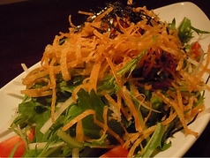 ワンタンバリバリサラダ