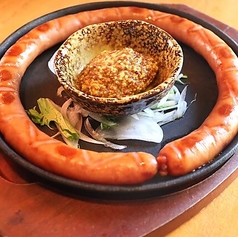 上州豚の丸いソーセージ