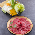 料理メニュー写真 えにし特製　宮崎牛・有田牛しゃぶしゃぶ
