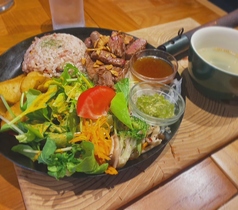サイコロステーキランチプレート