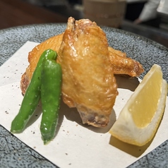 手羽中の一夜干し唐揚げ　三本