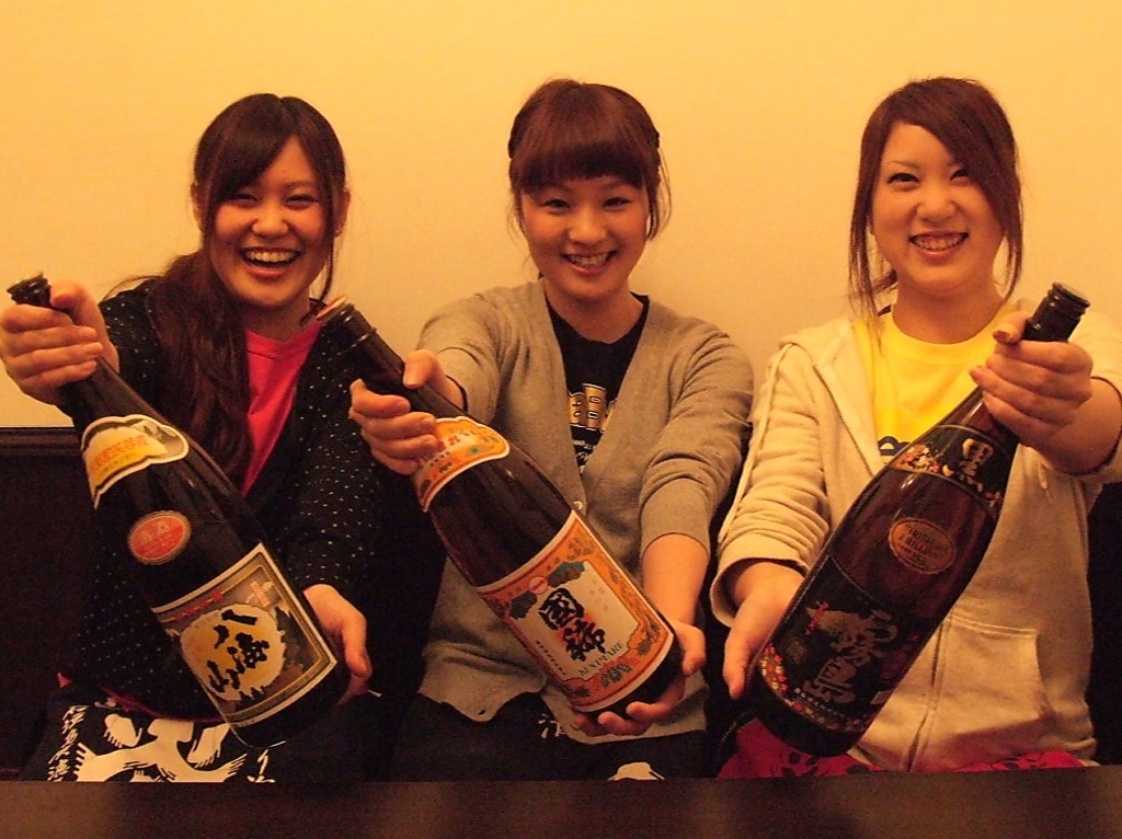 400円以上コースは飲み放題が地酒・本格焼酎付にグレードUP！！更に国稀・八海山など一升瓶出し！