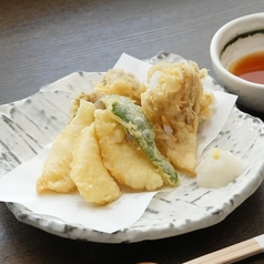 【10月/11月】紫イカと舞茸の天ぷら