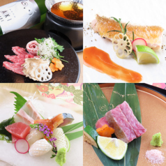 旬の食材を贅沢に使用!