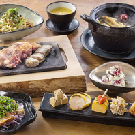 地鶏料理を"ひととおり"堪能できるお得なコース2800円