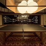 トランジェットジェネラルオフィスプロデュースのお洒落な空間で卓球を楽しんでいただけます。