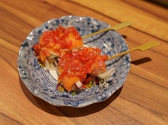 スモークサーモンのカルパッチョ串