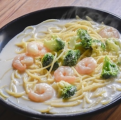 海老とブロッコリ