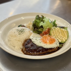 上州牛とやまと豚のロコモコ