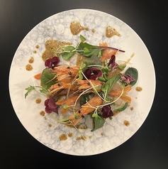 南蛮赤海老のカルパッチョ