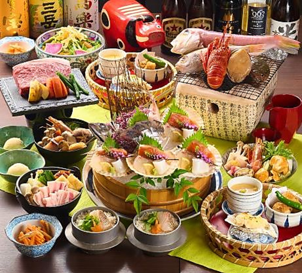 ☆ご宴会☆料理は全て個別盛り/個室掘りごたつ席/割引後5000円(税込)～