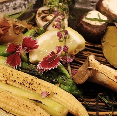 炭焼野菜串盛り合わせ