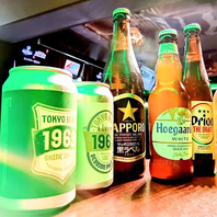 豊富なビール・カクテル