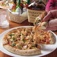 手作りのピザはモチモチふっくら♪