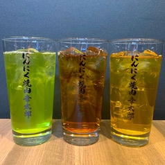 焼酎割り（ウーロン茶、緑茶、ジャスミン茶）