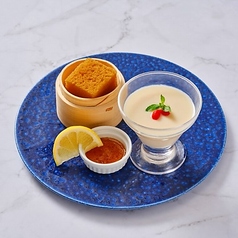 杏仁豆腐 甜點心添え