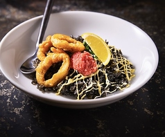 イカスミと博多明太子のピラフ