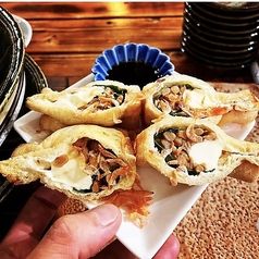 大葉と納豆の揚げ焼き