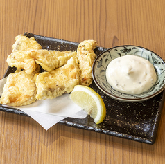 サーモンたるたる天麩羅