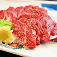 馬肉　赤身肉刺身