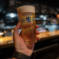 一杯目の生ビール！