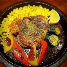 肩ロースの鉄板グリル