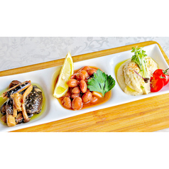 シェフのおまかせ 前菜の盛り合わせ3種