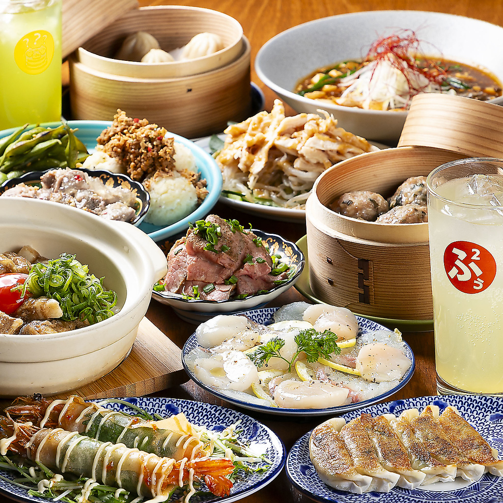 ジューシー餃子や小籠包など点心満載！ルーローハンで締めるコースが6000円（税込）で楽しめます！