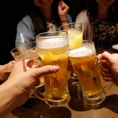 料理に合わせて楽しめる充実の飲み放題