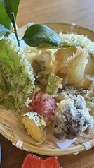野菜天ざるそば