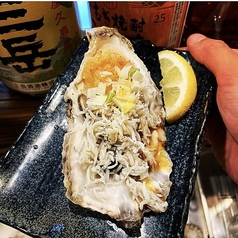 牡蠣としらすのポン酢和え