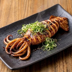 イカの丸焼き(肝バター)