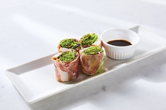 生ハムとチキンの生春巻き