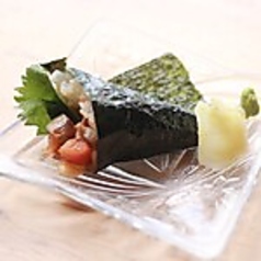 練胡麻なめろう手巻き寿司