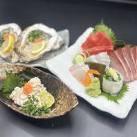 新鮮な海鮮料理も豊富です