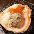 料理メニュー写真 カニ味噌甲羅焼き