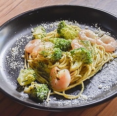 海老とブロッコリ