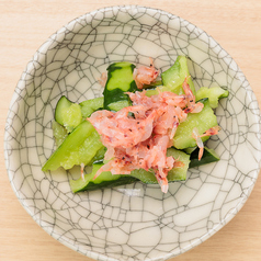 タタキきゅうりと桜えびの旨和え
