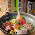 料理メニュー写真&nbsp;三種の刺身盛り合せ