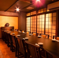 楽に座れるテーブル席はご宴会にも好評♪