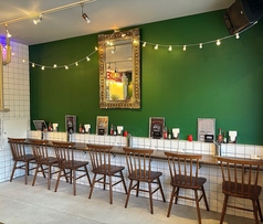 お1人様でも落ち着いて過ごせるカウンター席