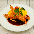 料理メニュー写真&nbsp;オムライス＆有頭エビフライ