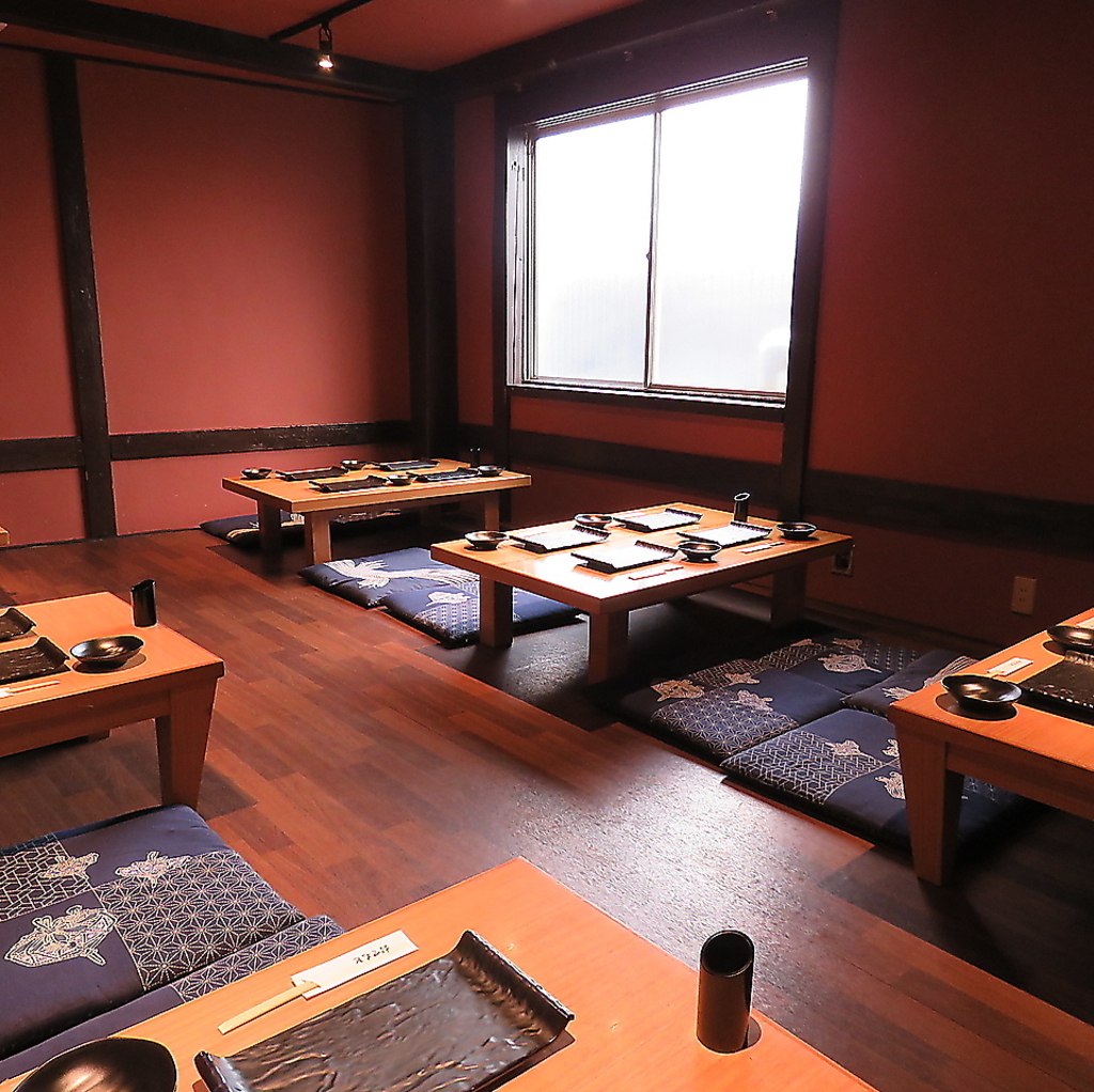 大宴会に嬉しい！20名以上ご利用いただけるお座敷席。お席の移動も自由自在なためご要望はお気軽に♪