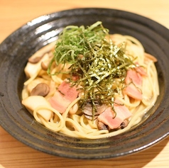 幸せ木の子の和風パスタ