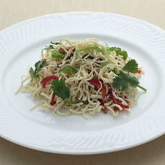 干し豆腐のパクチー添え