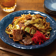 こだわり抜いた太めのソース焼きそば